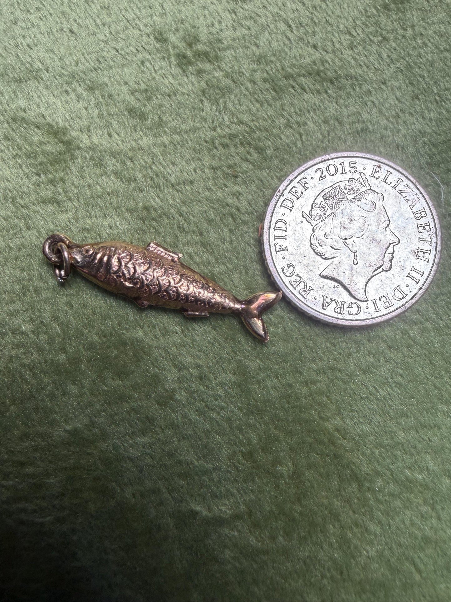 Fish pendant 9ct gold