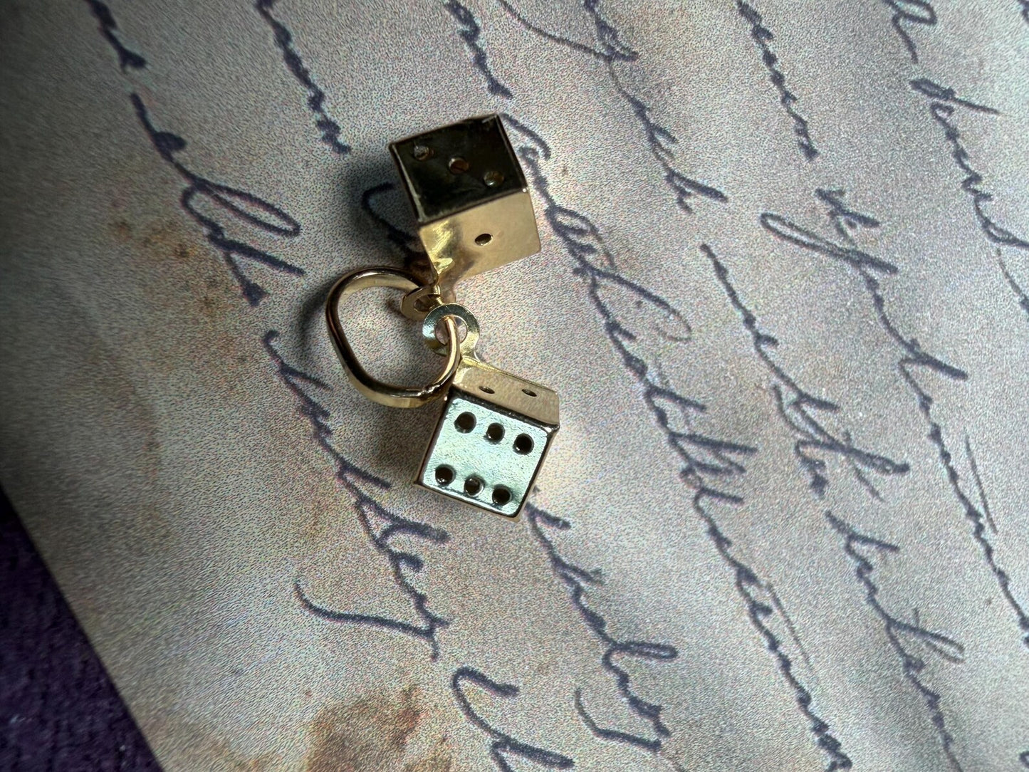 1950s - 9 Carat Gold Lucky Dice