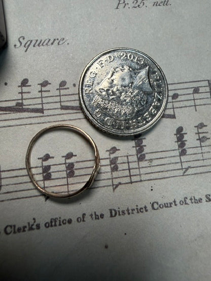 Vintage 9ct Gold Child's Signet Ring | 1930s-1950s