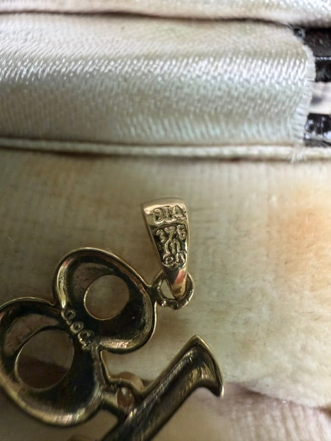 9ct Gold Diamond-Set "18" Birthday Charm Pendant