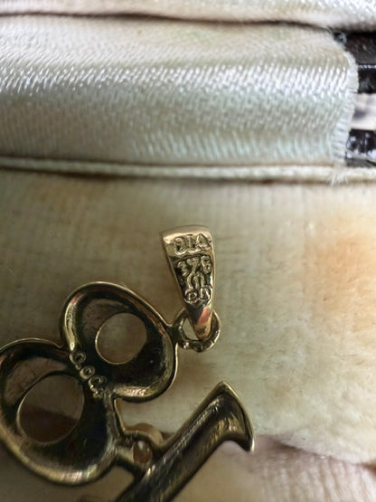 9ct Gold Diamond-Set "18" Birthday Charm Pendant