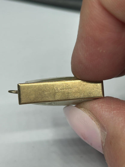 9ct gold One Pound Note - “emergency break glass”