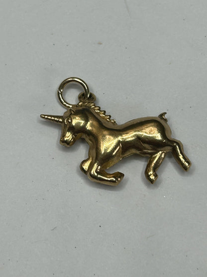 9 ct Gold hollow foal unicorn