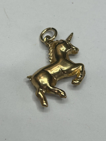9 ct Gold hollow foal unicorn