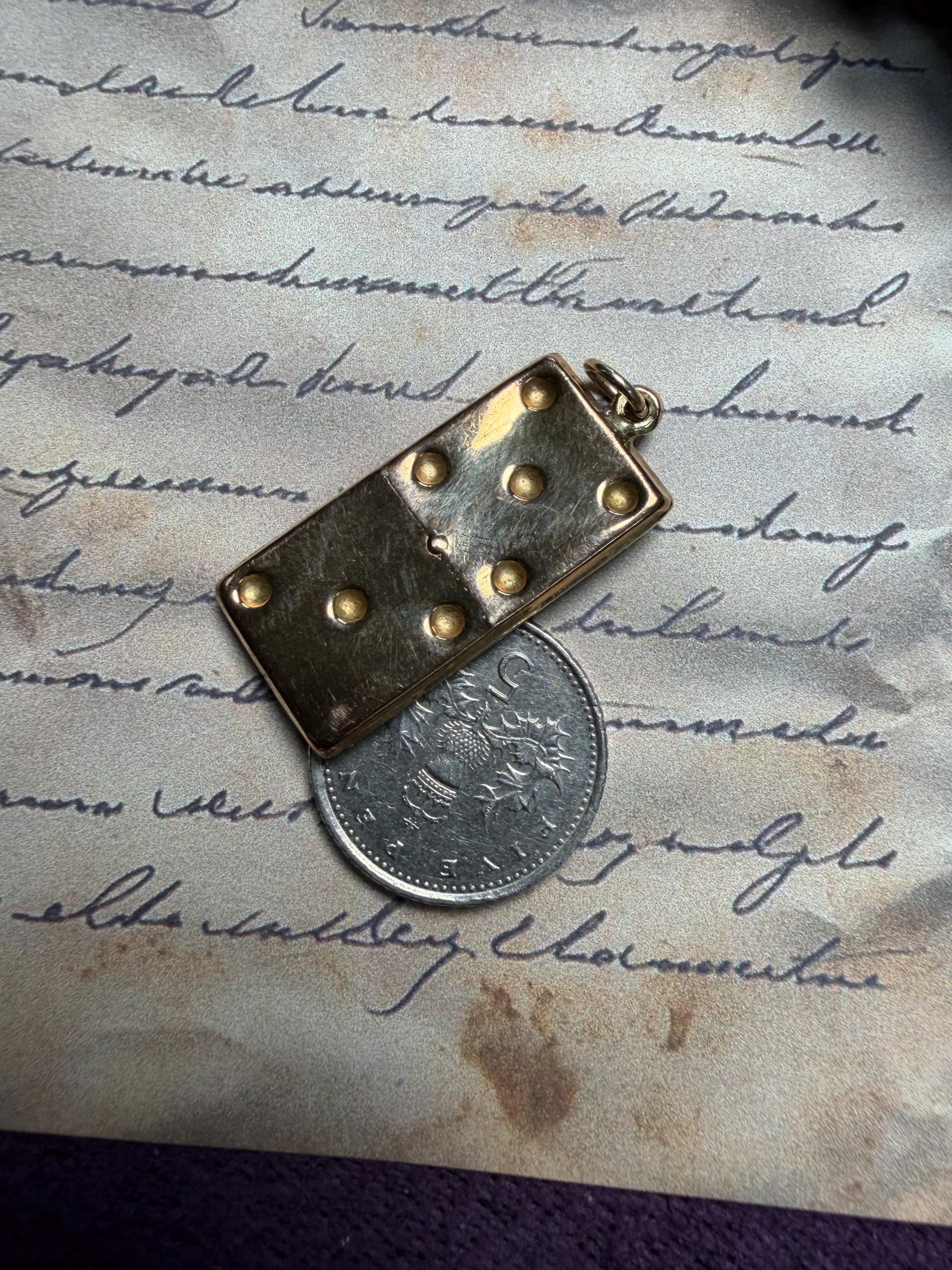 9ct Domino Tile Charm