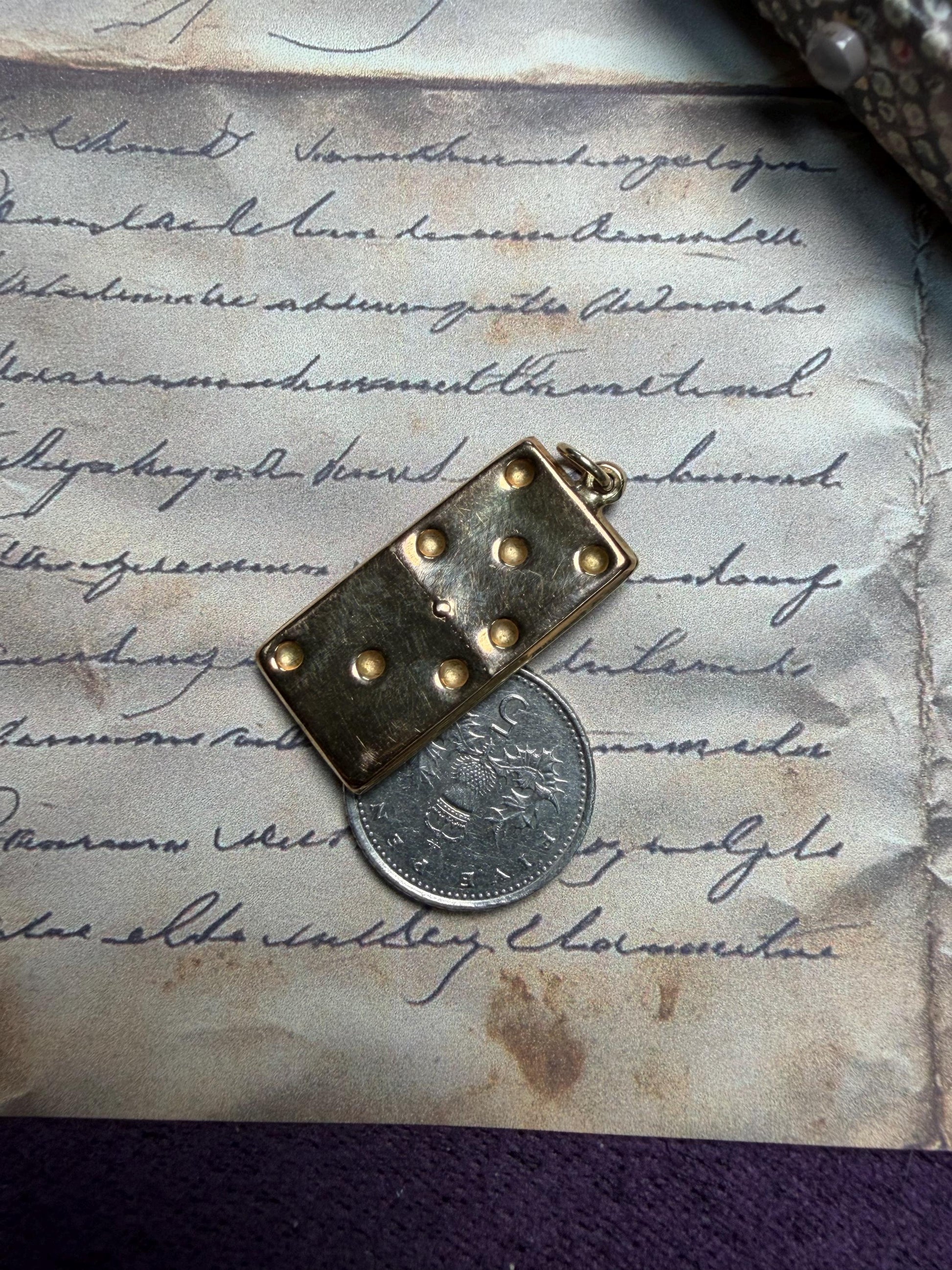 9ct Domino Tile Charm