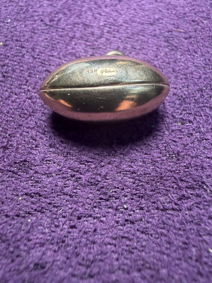 Rugby ball charm 9 ct gold