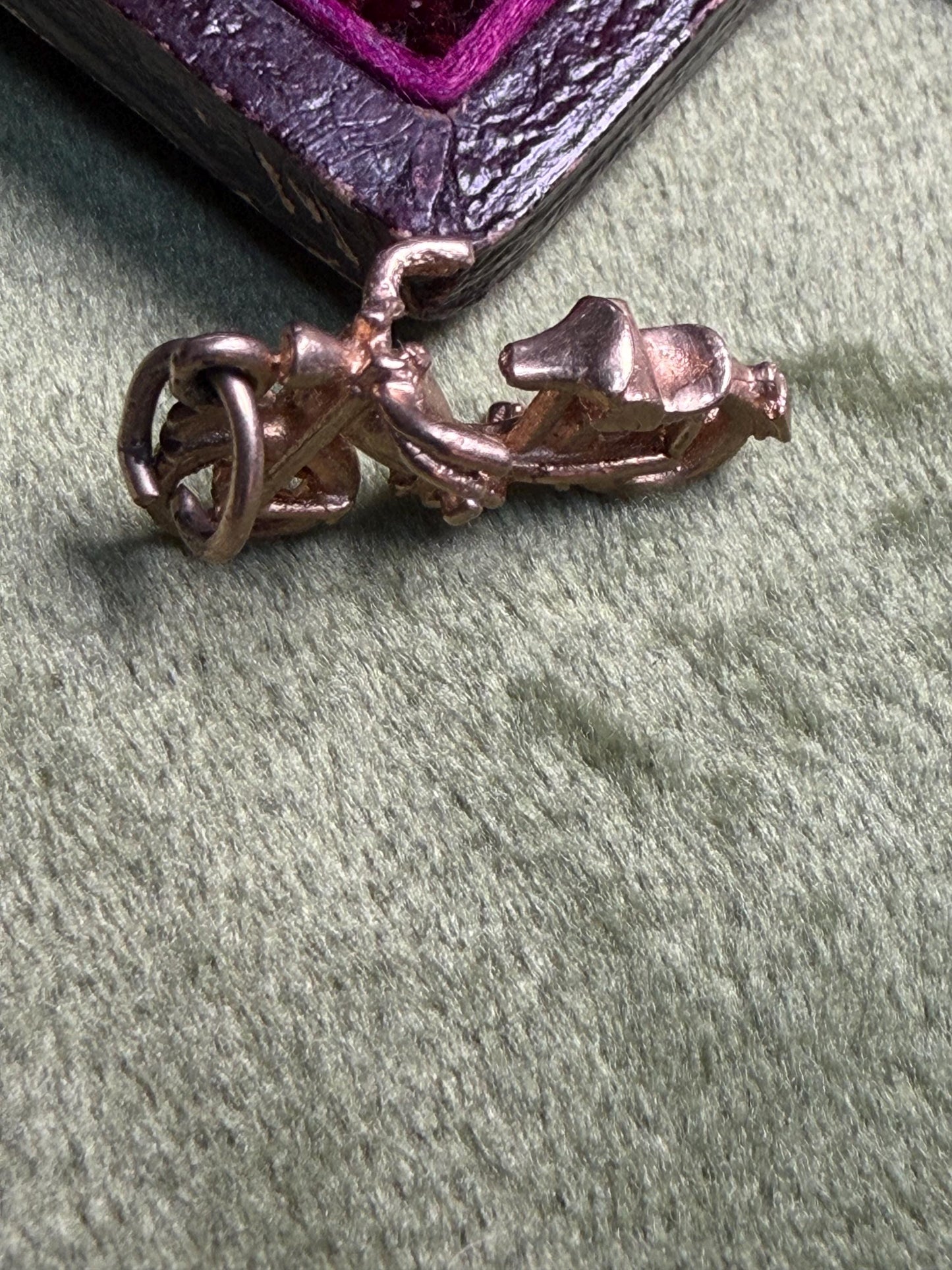 9 ct motorbike charm