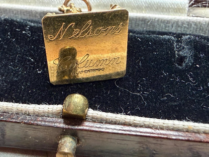 Nelson’s column 9 ct charm / a novel little keep sake from the city