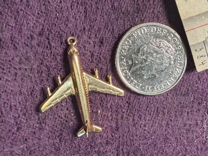 9ct gold plane