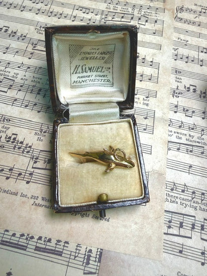 Vintage 9ct Gold Shark Charm